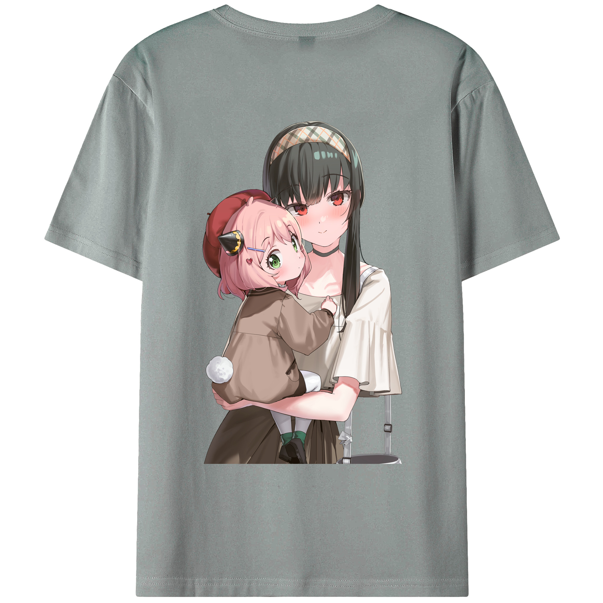 （画像用） SPY×FAMILY间谍家家酒 綿100％ メンズ半袖Tシャツ（バックプリント） 通気性